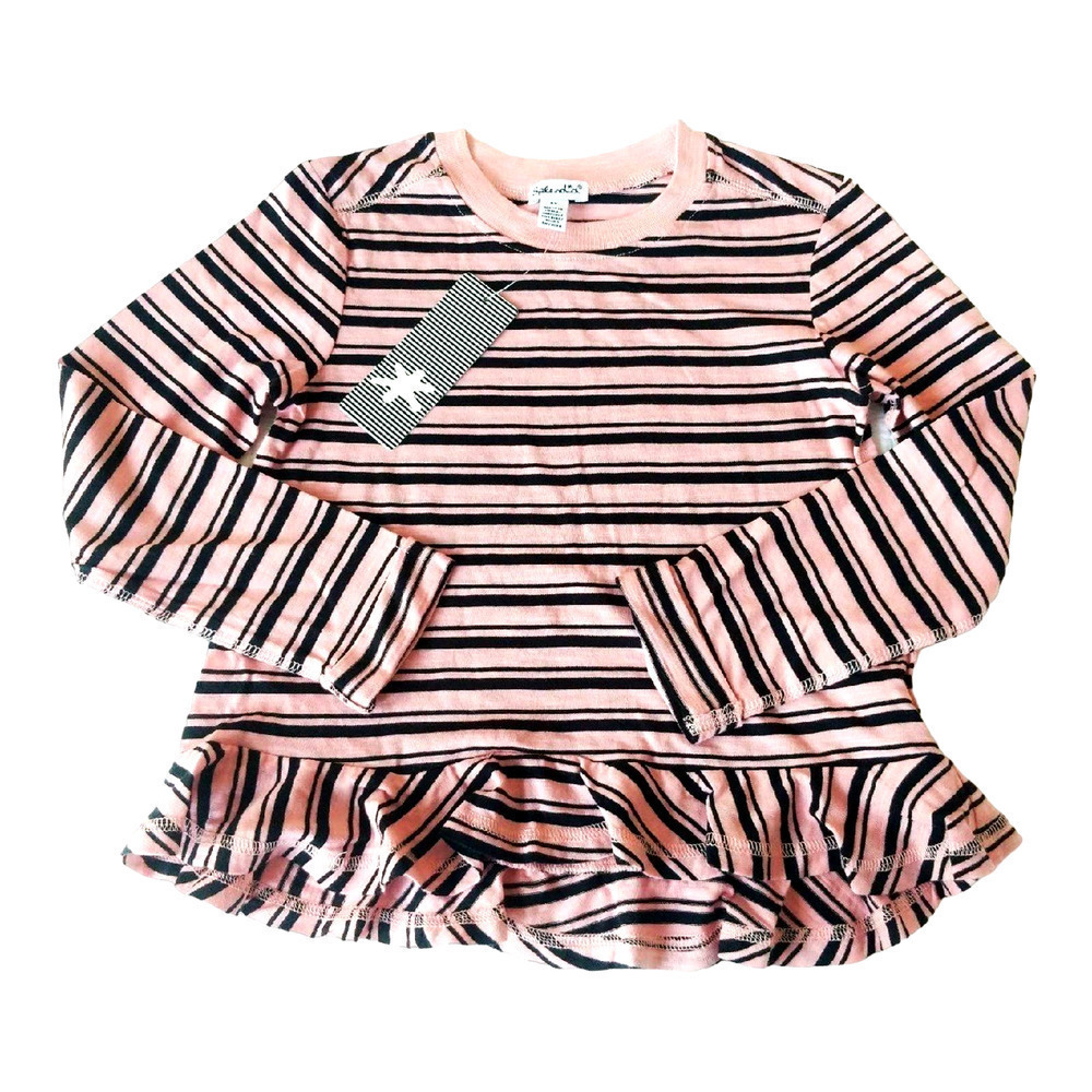 Splendid 6X Pink Striped Long Sleeve Top NWT 6 Girls